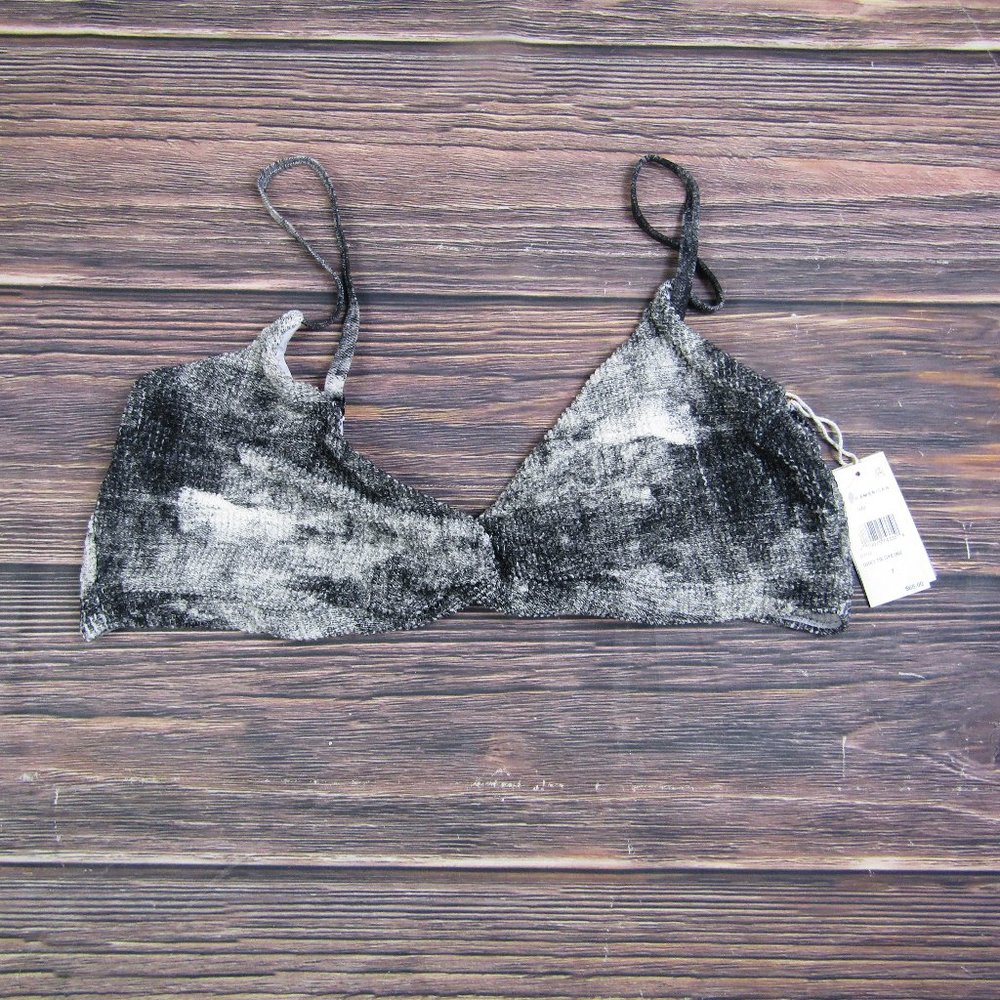 Good American NEW 4XL Size 7 Gray Tie Dye Always Fits Twist Bikini Top Swim